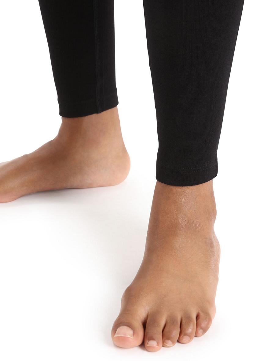 Icebreaker Merino 260 Tech Thermal Női Leggings Fekete | HU 1553VRWD